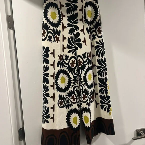 Zara High Waisted Printed Culottes - Picture 9 of 10